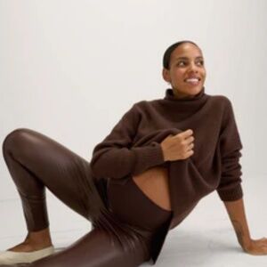 Hatch maternity Vegan leather stretch pants